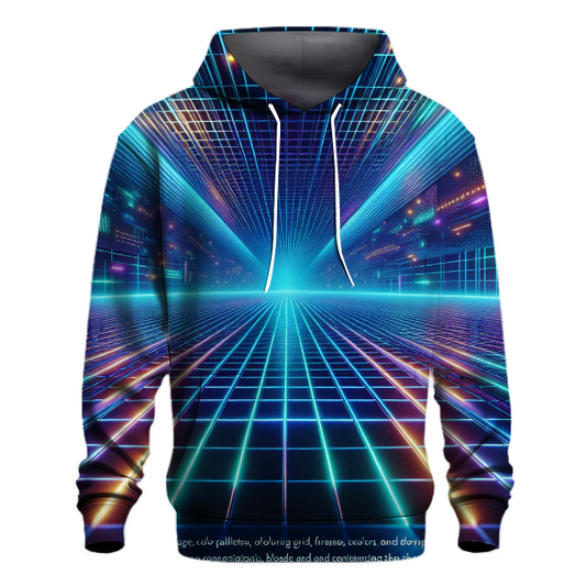 Futuristic Neon Lines Hoodie Hoodie Designs