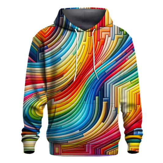 Cheerful Rainbow Stripes Hoodie Hoodie Designs