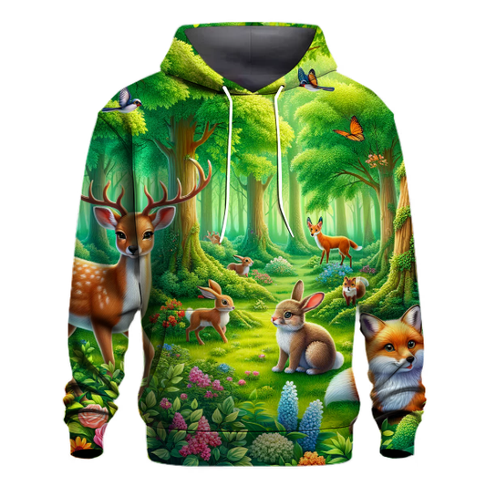 Charming Forest Animals Hoodie