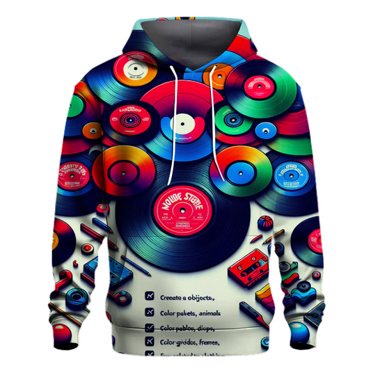 Vintage Record Collection Hoodie