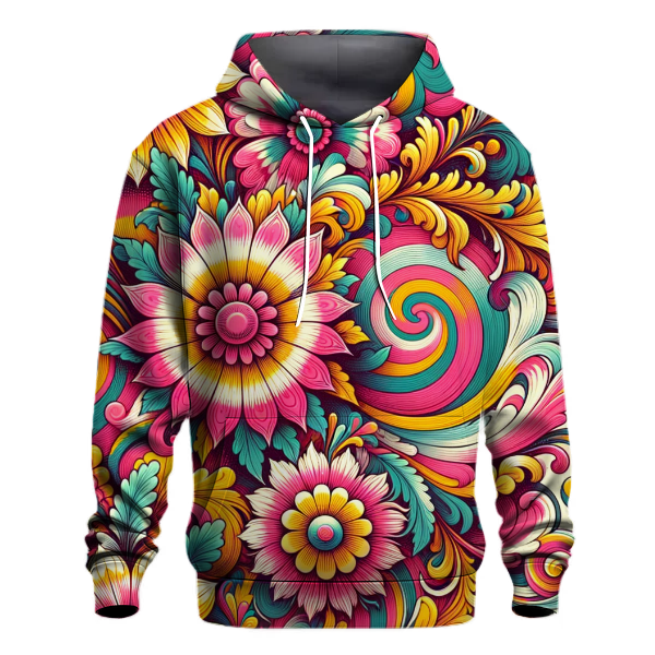 Vintage Flower Power Hoodie