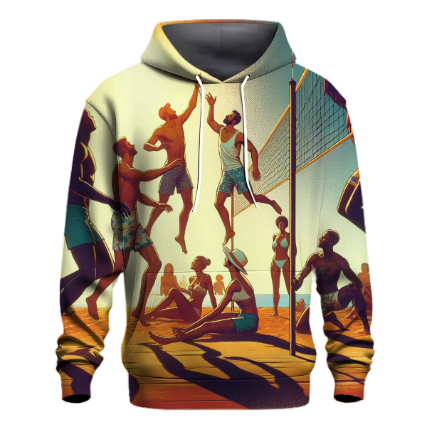 Beach Volleyball Vibe Hoodie Custom Hoodies