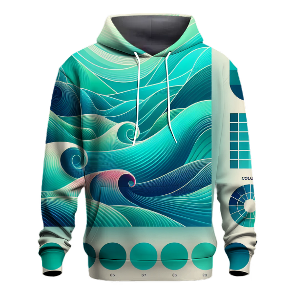 Radiant Ocean Hoodie Lightweight Hoodies