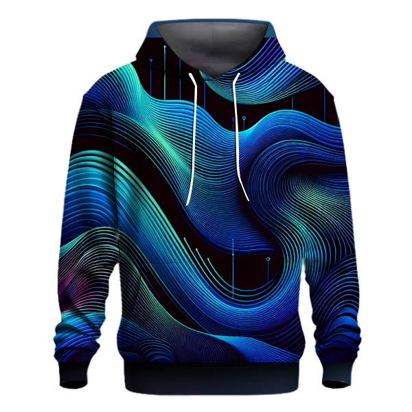 Electric Neon Wave Hoodie