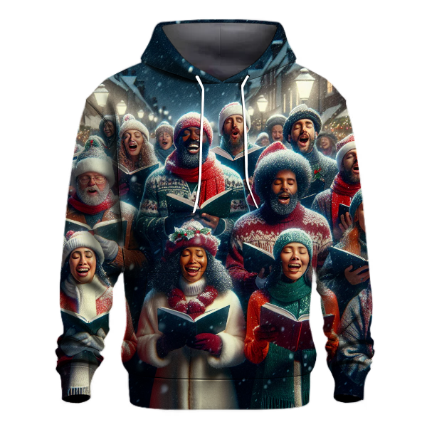 Christmas Carolers In Snow Hoodie Hoodies Fashion