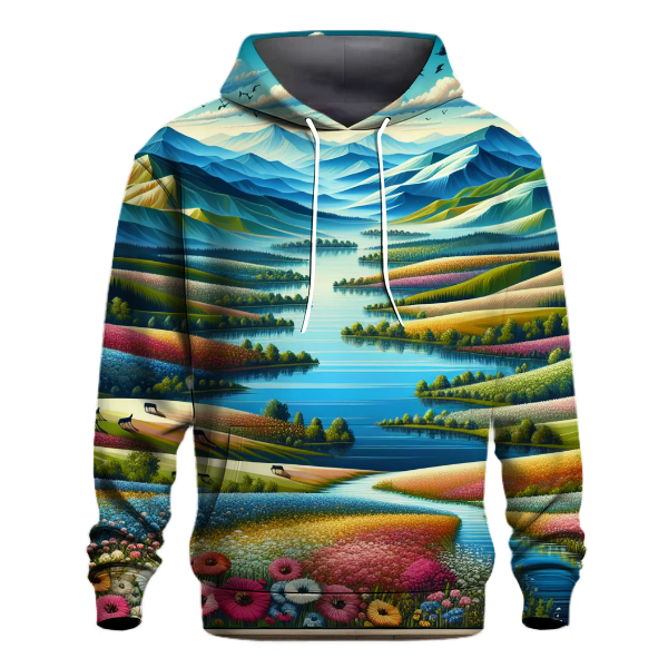 Vibrant Nature's Canvas Hoodie