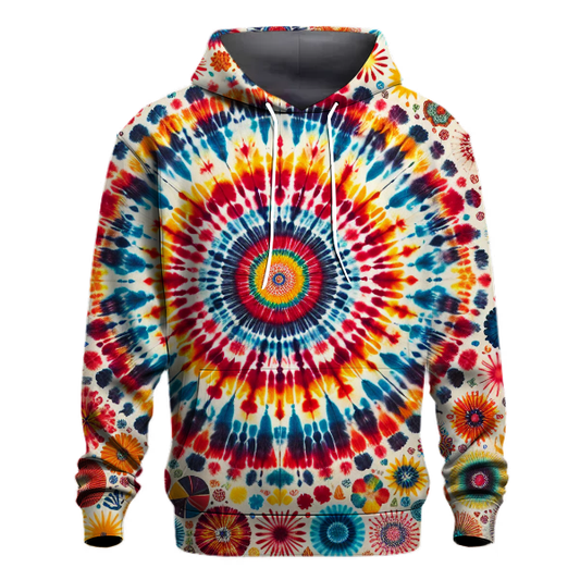 Vibrant Rainbow Tie-Dye Hoodie