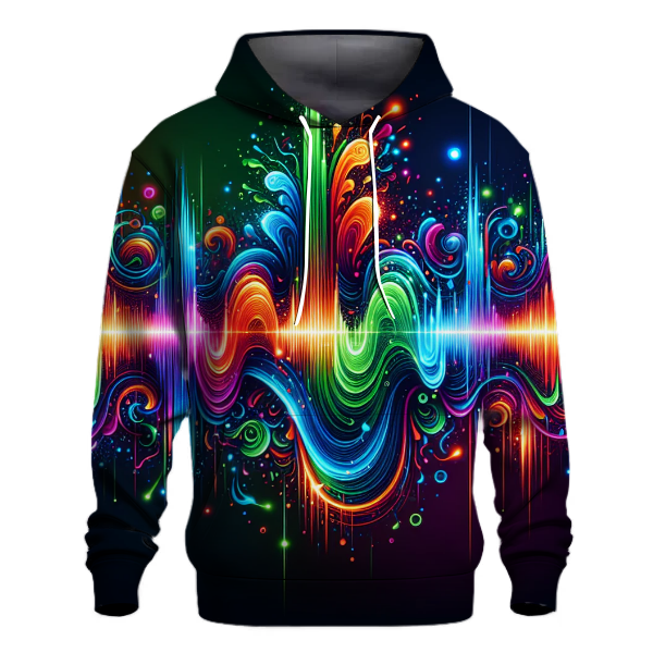 Retro Music Waveform Hoodie