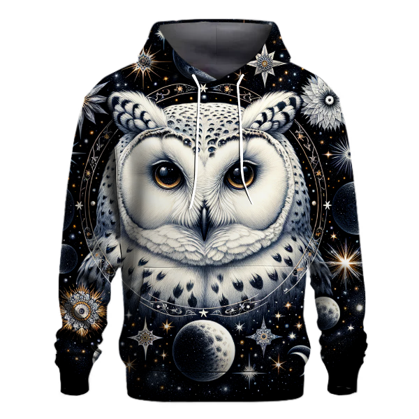 Celestial Owl Wisdom Hoodie