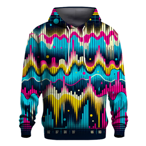 Retro Music Waves Hoodie