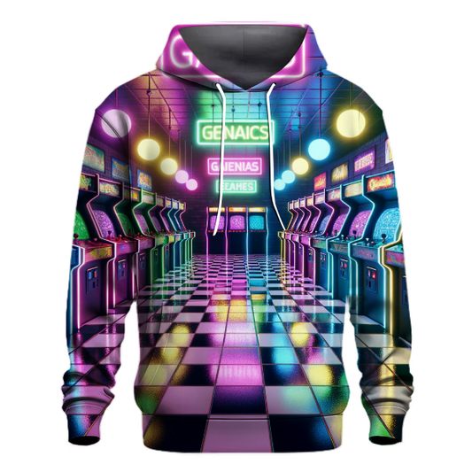 Retro Neon Arcade Hoodie