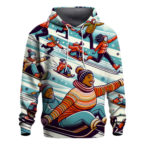 Winter Sledding Adventure Hoodie