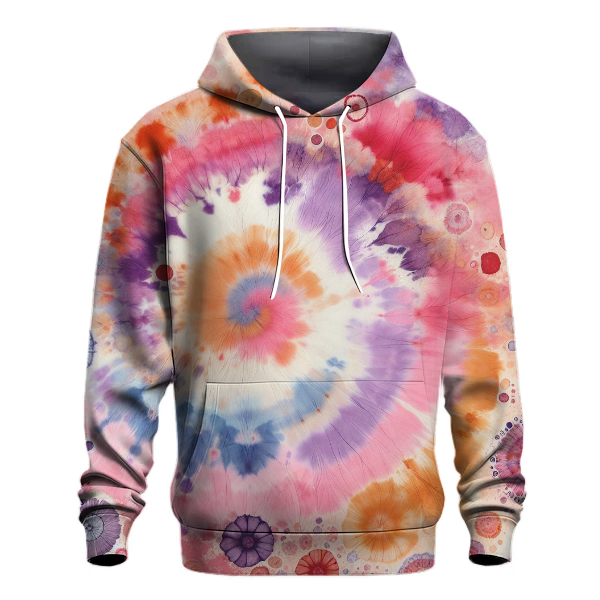 Whimsical Sunset Tie-dye Design Hoodie