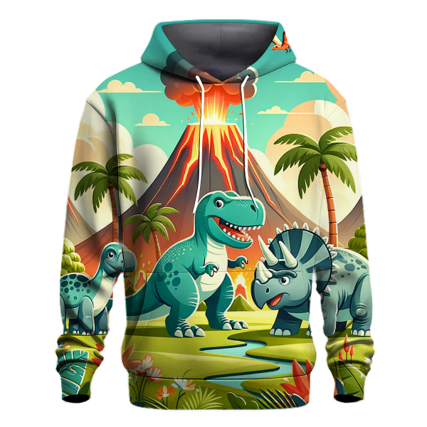 Cute Dino World Hoodie