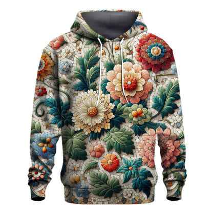 Vintage Floral Mosaic Hoodie