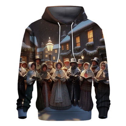 Vintage Christmas Carolers Delight Hoodie