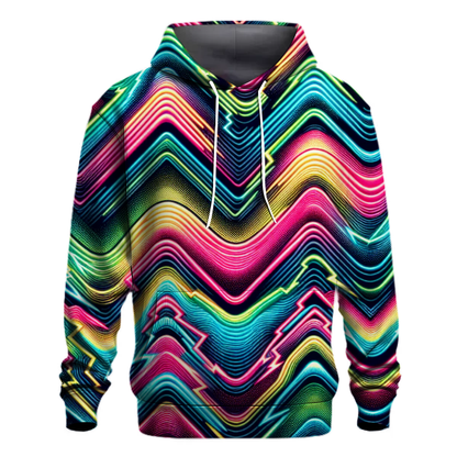 Neon Wave Burst Hoodie