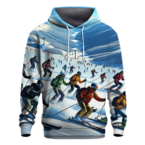 Skiing Spectacle Hoodie