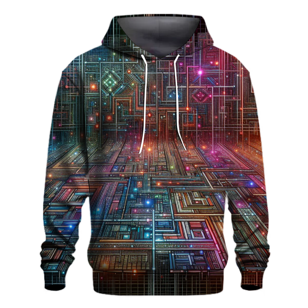 Retro Reflection Grid Hoodie