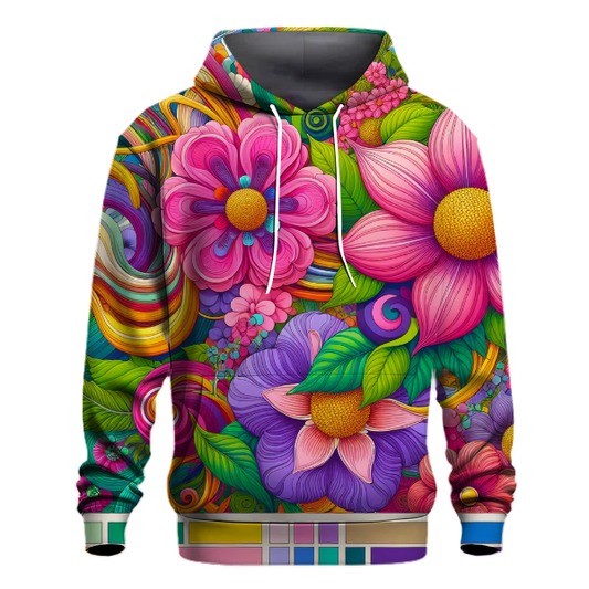 Whimsical Floral Dreamscape Hoodie