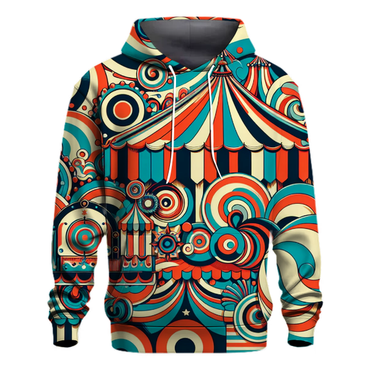 Vintage Circus Vibes Hoodie Embroidered Hoodies