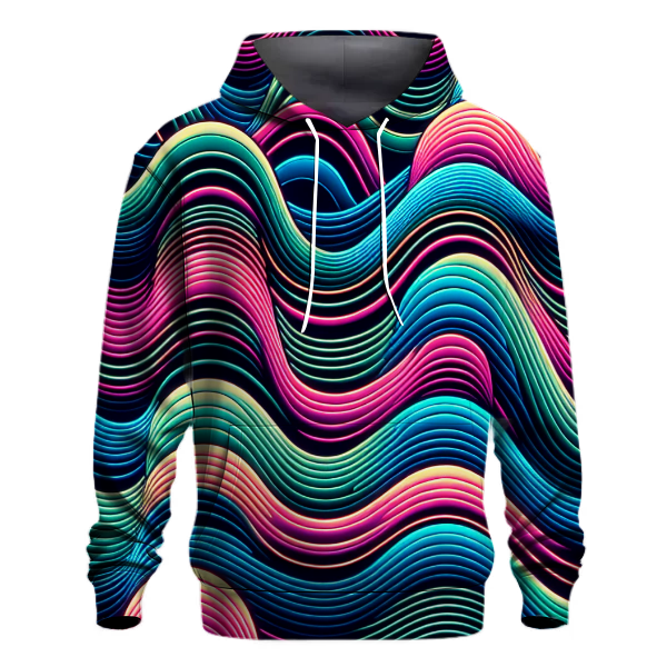 Electric Wave Design Hoodie Hoodie Designs