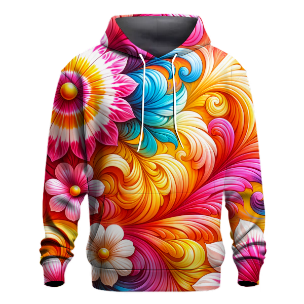 Vibrant Petals Hoodie