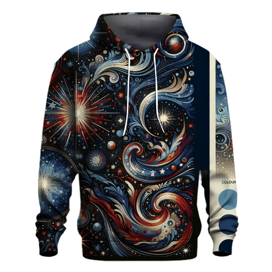 Retro Galaxy Glow Hoodie Custom Hoodies