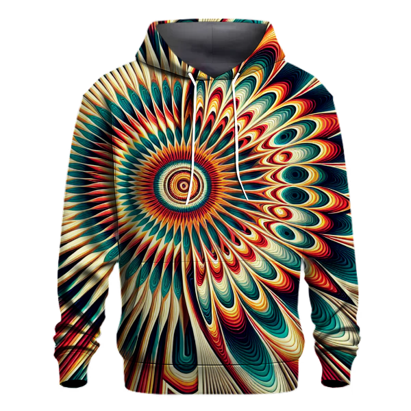 Retro Sunburst Splendor Hoodie