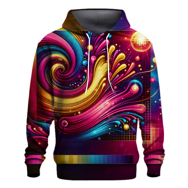 Disco Fever Swirls Hoodie