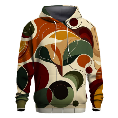 Retro Earthy Tones Hoodie Lightweight Hoodies