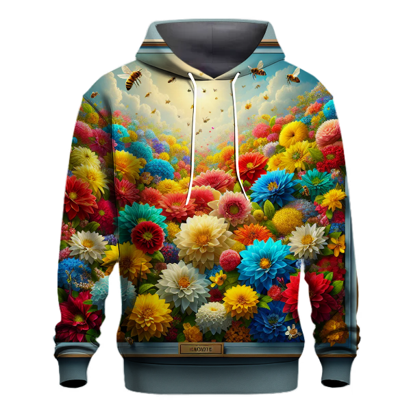 Vibrant Floral Fantasy Hoodie