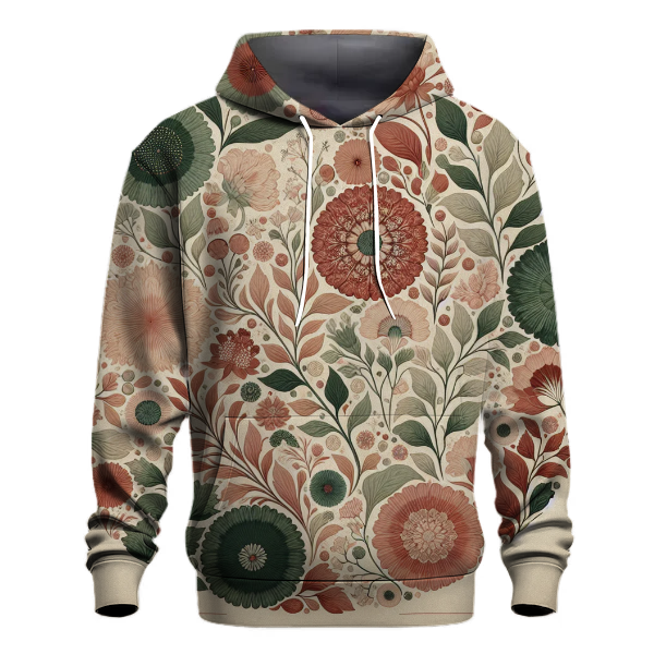 Earthy Terra Bloom Hoodie