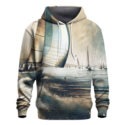 Sailing Nautical Escape Hoodie Lightweight Hoodies