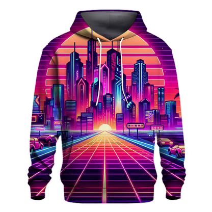 Synth City Skyline Hoodie