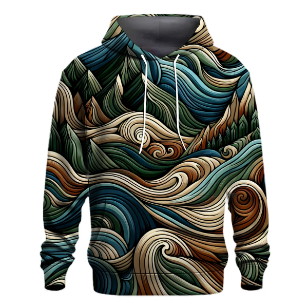 Trippy Mountain Range Hoodie