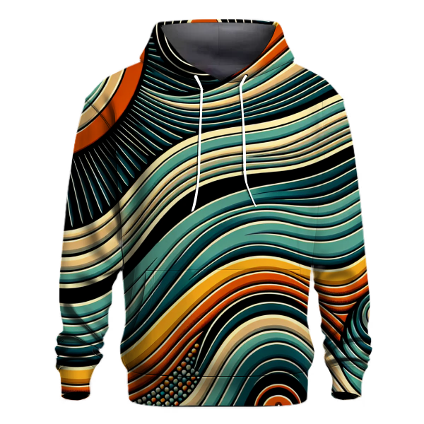 Vintage Vinyl Waves Hoodie Hoodies Fashion