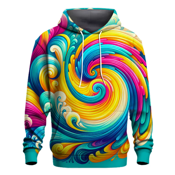 Tropical Paradise Tie-dye Design Hoodie