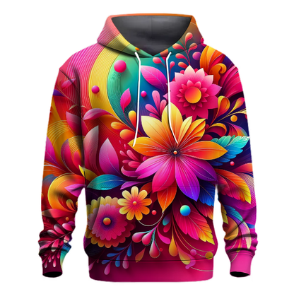 Floral Fiesta Gradient Hoodie