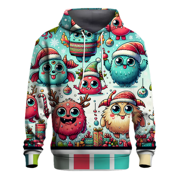 Cute Christmas Monsters Hoodie