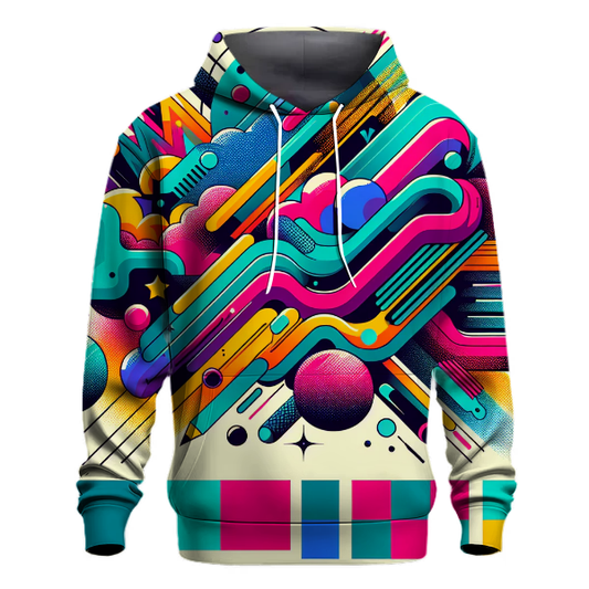 Funky Abstract Lines Hoodie