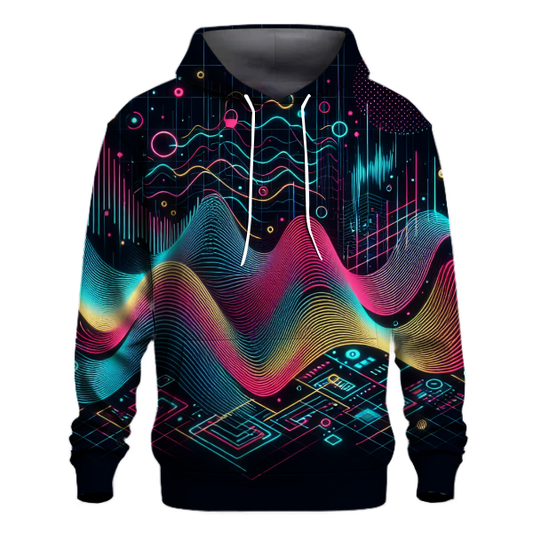 Digital Retro Wave Hoodie