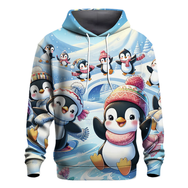 Jolly Penguin Winter Parade Hoodie