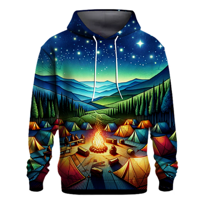 Adventure Awaits Camping Scene Hoodie