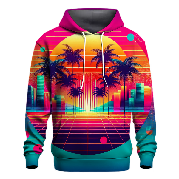 Miami Nights Design Hoodie Hoodie Trends