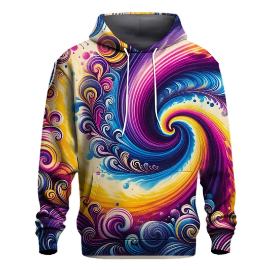 Vibrant Tie Dye Spiral Hoodie