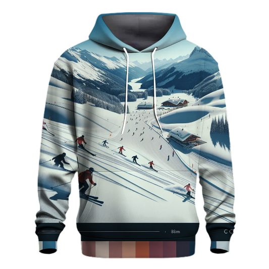 Skiing Slope Hoodie