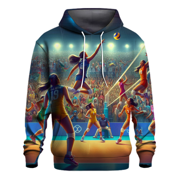 Volleyball Team Spirit Hoodie