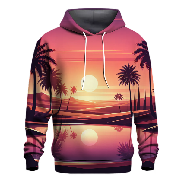 Sunset Oasis Dream Hoodie Lightweight Hoodies