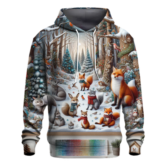 Enchanted Christmas Woodland Creatures Hoodie